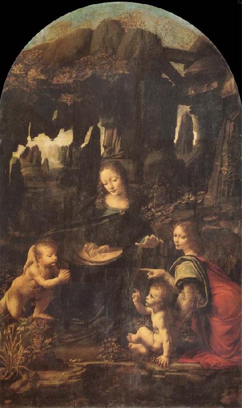LEONARDO da Vinci The Virgin of the rocks oil painting image